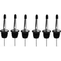 12 Pack Liquor Pour Spouts Set - Stainless Steel bottle spout and Liquor Pourers Dust Caps Covers