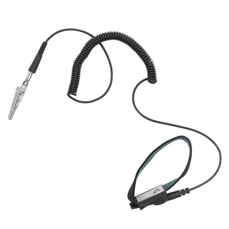 

Static Resistant Wrist Strap ESD Bracelet 0.1sec Decay Wear Resistance For Dust Free Workshops Black