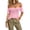 Pink, variant on Women's Sheer Mesh Tops See Through Off The Shoulder Short Sleeve T Shirts Summer Beach Vacation Boho Fashion Blouses
