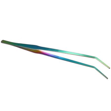 Unique Bargains 1Pcs Aquarium Tweezers Stainless Steel Tweezers for Plants Pets Multicolored 38cm/14.96 Inch