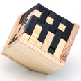 thumbnail image 3 of 3D Cube Puzzle Luban Interlocking Creative Educational Wooden Toy Brain IQ Mind Early Learning Game Gift For Children Letter 54T, 3 of 5