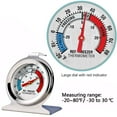 thumbnail image 4 of Stainless Steel Refrigerator Freezer Thermometer Large Dial Thermometer Classic Series Temperature Thermometer for Refrigerator Freezer Fridge Cooler 12 Pack, 4 of 4
