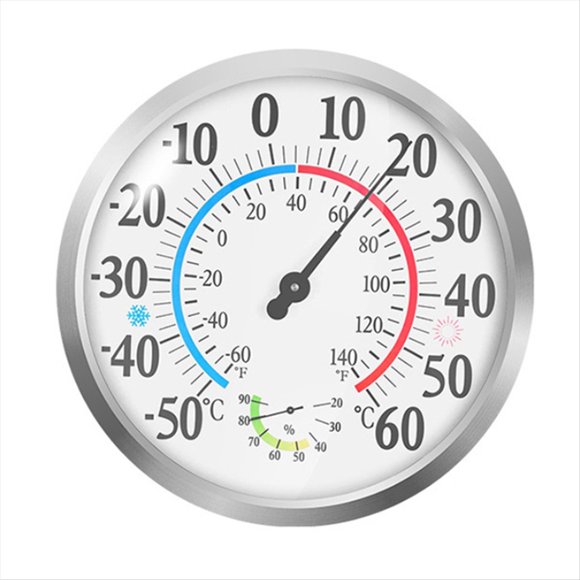 30CM Outdoor Thermometer with Numbers Indoor Home Decorative Wall Thermometer Hygrometer Garden Weather Station,1 x Outdoor Thermometer