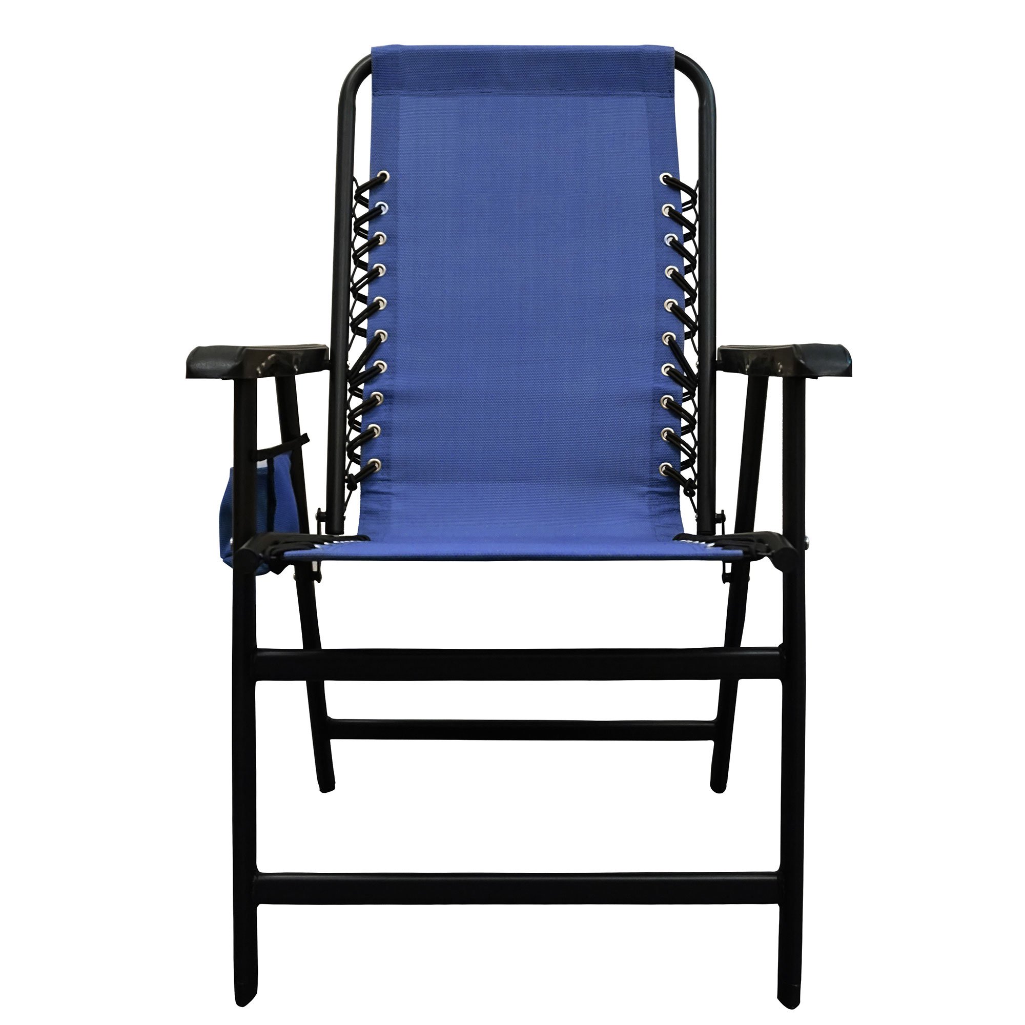 Caravan Canopy Infinity Suspension Folding Chair with Cupholder, Blue (2 Pack) - image 5 of 5