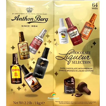 Anthon Ber g Dark Chocolate Bottle 64 CT 2.2LB