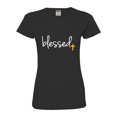 thumbnail image 1 of Womens Blessed Christian Humble Deluxe Soft T-Shirt, 1 of 1