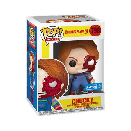 Funko POP Movies: Horror S7 - Chucky Half Face (BD) - Walmart Exclusive