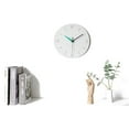 thumbnail image 3 of Stephanie Imports Modern Minimalist White & Teal Green Silent Wall Clock, 3 of 3