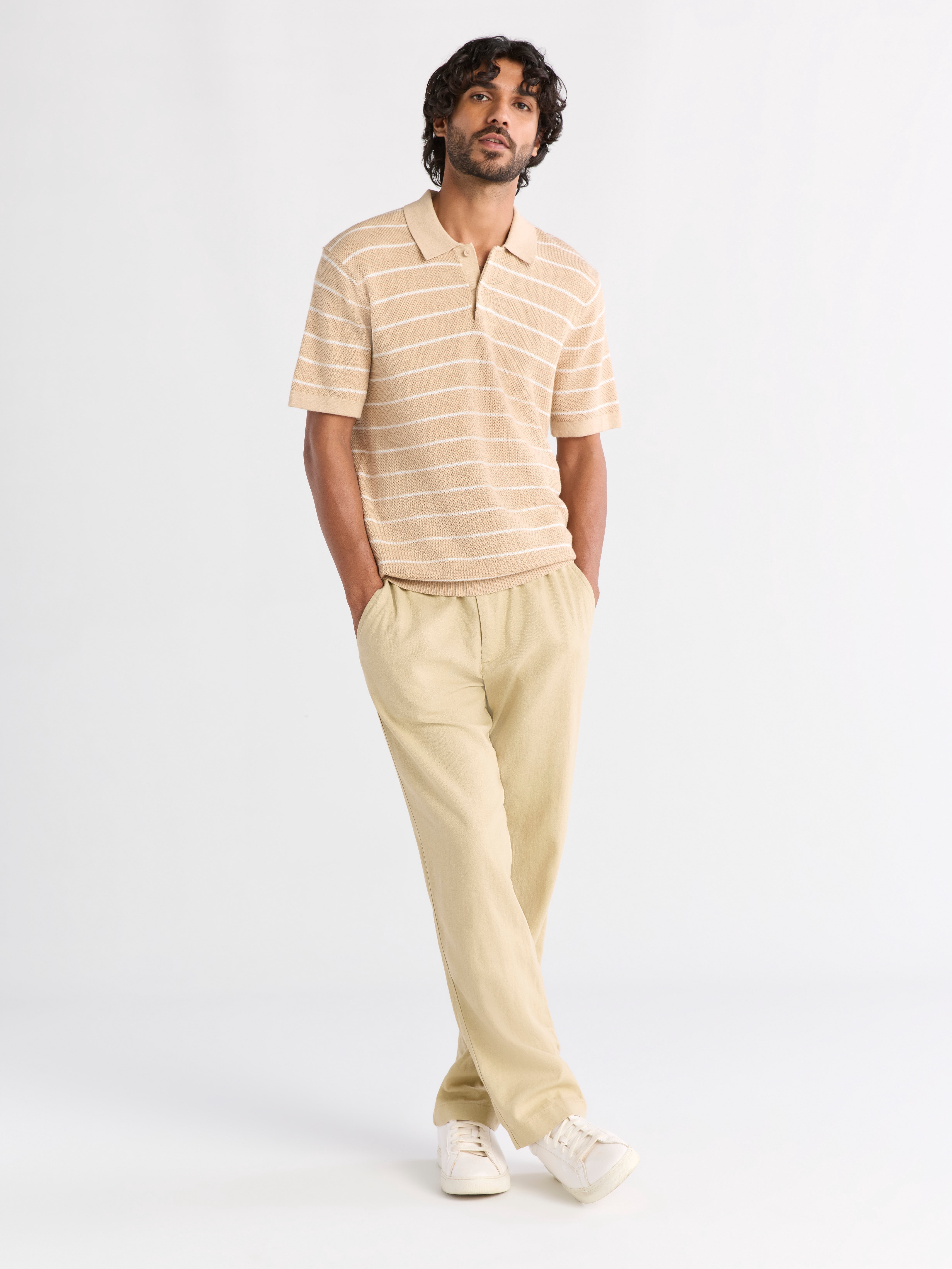 Free Assembly Men's Linen Blend Pants, 31" Inseam, Sizes XS-3XL
