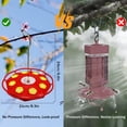thumbnail image 4 of Comederos para colibríes para colgar al aire libre - Comedero para colibríes con 8 puertos de alimentación y foso para hormigas incorporado, 4 of 5