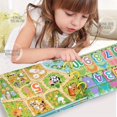 thumbnail image 4 of QJUHUNG Quiet Book Children‘s Early Education Enlightenment Sticker Busy Book  General Knowledge Cognitive Puzzle Book Toy, 4 of 7