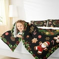 thumbnail image 5 of Homewish Chic Christmas Wreath Queen Comforter Set,Cute Santa Claus Bedding Sets,Cartoon Gingerbread Man Bedding Comforter Set For Girls Kids,Microfiber Bedroom Decor Reversible,3-Piece, 5 of 9