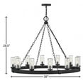 thumbnail image 3 of Hinkley Lighting - Sawyer - 60W 12 LED Outdoor Large Hanging Lantern In Rustic, 3 of 7