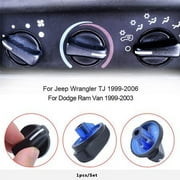 For Jeep Wrangler TJ 1998-2005 AC A/C Heater Control Knob Blower Fan Knob