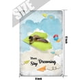 thumbnail image 5 of Inspirational Wall Art -Never Stop Dreaming,Sea Turtle Vintage Tin Sign- Balloon Decor - Paper Airplane Motivational Poster Gifts for Kids Bedroom Bathroom Classroom Rustic Wall Sign 12x8 Inch, 5 of 7