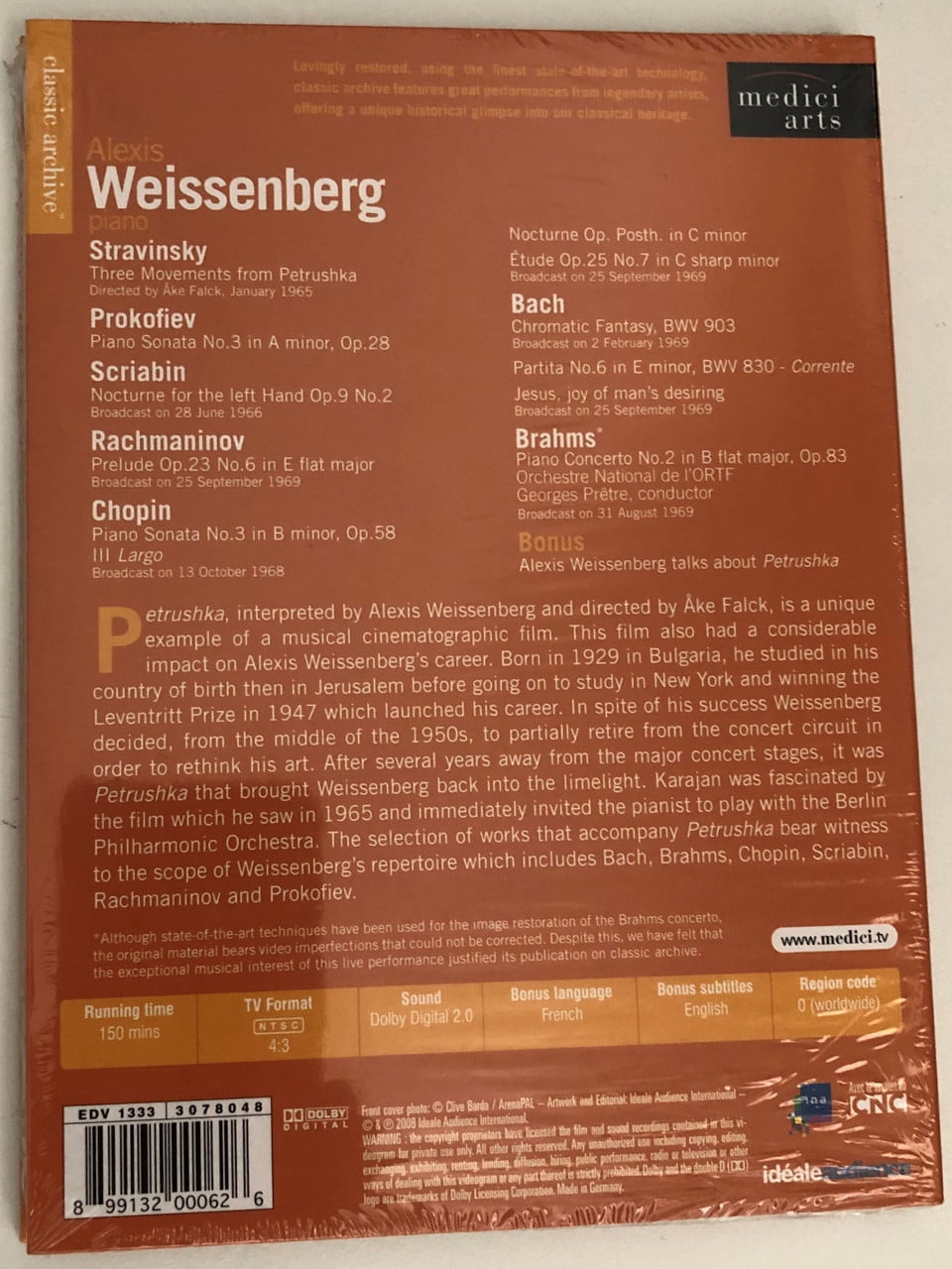 その他 Alexis Weissenberg: Classic Archive [DVD] [Import] Alexis Weissenberg: Classic Archive [DVD] [Import] 【公式通販】