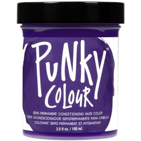 Jerome Russell Punky Colour Semi-Permanent Conditioning Hair Color, Plum 3.5 oz (Pack of