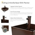 thumbnail image 5 of Sunnydaze 100 lb Bronze Square Powder-Coated Steel Market Umbrella Base, 5 of 15