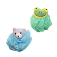 thumbnail image 3 of Animal Face Loofah Exfoliator Sponge - Bunny and Frog, 3 of 7