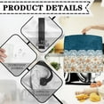 thumbnail image 7 of ZIATUBLES Kitchen Stand Mixer Cover Dust Cover Compatible with 6-8 Quart Mixer Multi-Functional Waterproof Kitchen Mixer Organizer Bag Decorative Cover, Floral Lace Denim Print, 7 of 7