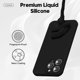 thumbnail image 3 of Loeoel Funda Para Iphone 15 Pro Max Silicona Minimalista Ultra Delgada Gel De Goma Suave Color Sólido Mate Tpu Linda Funda Para Mujeres Hombres Diseño Estético Liso Femenino Y Cubierta De Cámara Negro, 3 of 5