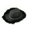 thumbnail image 4 of Meihuid Western Flash Powder Hat Raw Edge White Diamond Carnival Hat, 4 of 9