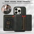 thumbnail image 5 of Allytech iPhone 13 Pro Case with Detachable Magnetic Cards Holder, 2 In 1 Wallet Case Stylish Stand Compatible with Magsafe Shockproof Wallet Mangetic Cover for Apple iPhone 13 Pro - Black, 5 of 7