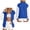 Blue, variant on Women's Lightweight Bomber Jacket Varsity Style Button down Casual Coat with Pockets Spring Fall Fashion Short Outwear