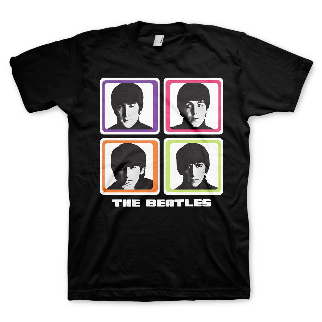 The Beatles Four Colored Squares Mens Black T-Shirt | 2XL - Walmart.com