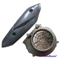 thumbnail image 2 of Tapa de escape + tapa de ventilador carbon beat new esp 2016-2019 paquete de carbono, 2 of 2