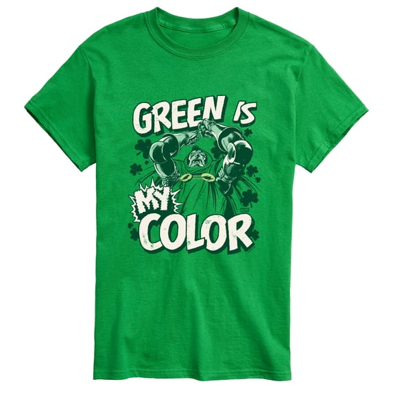 Fantastic Four - Dr. Doom Green is My Color Short Sleeve Graphic T-Shirt