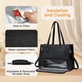 thumbnail image 3 of Bolsa de almuerzo Frovale 2 en 1 para mujer con cartera y llavero de 16 pulgadas, 3 of 7