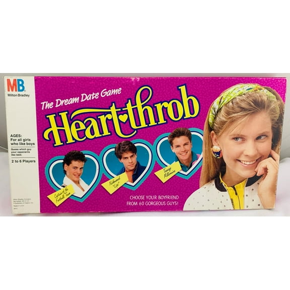 Open Box Heart Throb Game Milton Bradley 1988 Complete Great Condition