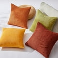 thumbnail image 5 of Top Finel Country Decorative Pillow Covers, 18" x 18", Yellow, Corduroy, Removable Cover, 4 Count, 5 of 9