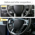 thumbnail image 6 of CheroCar Car Steering Wheel Trim Cover for Ford F150 2015-2020 Bright Silver, 6 of 7
