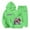 Green, variant on Girls Printed Tracksuit Two-Piece Set,Warm Pullover Hoodie & Jogger Pants Casual Winter Outfits Cute Matching Loungewear Cozy Playwear Set