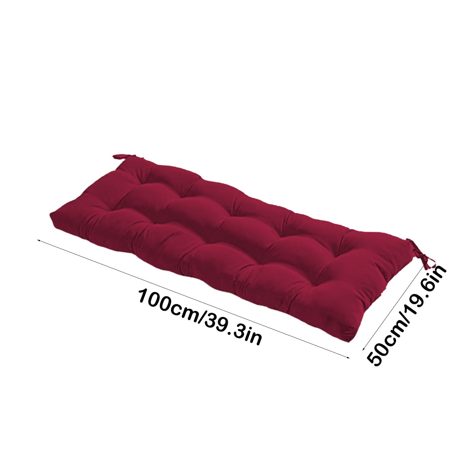 Yoloke Tufted Bench Cushions for Outdoor Furniture Waterproof, Patio Swing Cushions - Overstuffed Indoor/Outdoor Loveseat Cushions with Round Corner