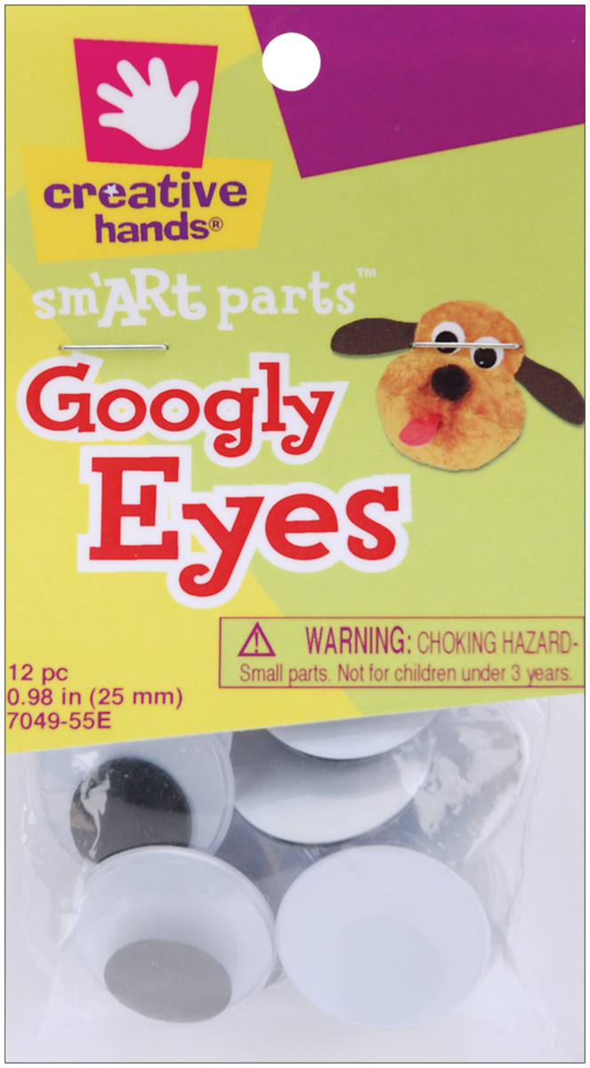 Glue On Googly Eyes 25Mm 12 Pkg Black 7049 Walmart Canada