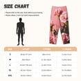 thumbnail image 4 of Bixox Women's Delicate Pink Carnations A Patterned Pajama Pants Loungewear, 4 of 5