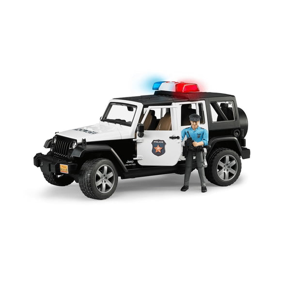 Bruder - 02526 | Emergency: JEEP Wrangler Unlimited Rubicon Police Vehicle With Policeman