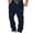 Navy, variant on QHFBli Cargo Sweatpants for Men Baggy Elastic Waist Drawstring Sweatpants with Pockets Joggers Trousers