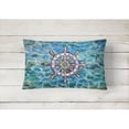 thumbnail image 2 of Carolines Treasures BB5349PW1216 Steering Wheel Helm Canvas Fabric Decorative Pillow  12H x16W multicolor, 2 of 3