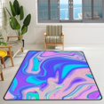 thumbnail image 3 of Coolnut Area Rug 60x39 inch, Marbled Holographic Texture Nursery Rug Floor Mat Kids Playing Mat for Living Room Bedroom, 3 of 6