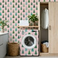 thumbnail image 4 of Peel and Stick Wallpaper Christmas Tree Colorful Ornaments Pink Wall Mural 17.7in x 9.8ft Self Adhesive Removable Wall Paper Renter Friendly Wallpaper for Nursery Bedroom Cabinets, 4 of 8