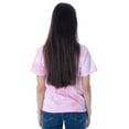 thumbnail image 5 of Care Bears Women's Classic Heart Symbol Tie-Dye Skimmer Raw Edge Crop Top T-Shirt, 5 of 6