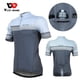 thumbnail image 2 of WEST BIKING Maillot de ciclismo para hombre de manga corta reflectante con bolsillos traseros, transpirable, de secado rápido, ropa de fitness para equipos profesionales al aire libre, 2 of 5
