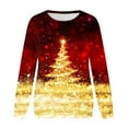 thumbnail image 4 of Aloohaidyvio Christmas Hoodies,Womens Long Sleeve Comfortable Breathable Round-Neck Sweatshirt, 4 of 5