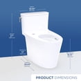 thumbnail image 7 of Toto CST686CUFGAT40#01 Aurora 1.0 Gpf One Piece Elongated Toilet - White, 7 of 7