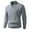 Gray, variant on Mens Quarter Zipper Pullover Sweaters Mock Neck Long Sleeve Ribbed Knitted Slim Fit Pullover Casual Knitwear (XL, Dark Gray)