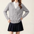 thumbnail image 2 of Girls Cardigan Sweater 2026 Fall Winter Kids School Uniforms Cotton Button Down Toddler Sweaters Tops Warm Jacket Fashion Outfits, 2 of 7
